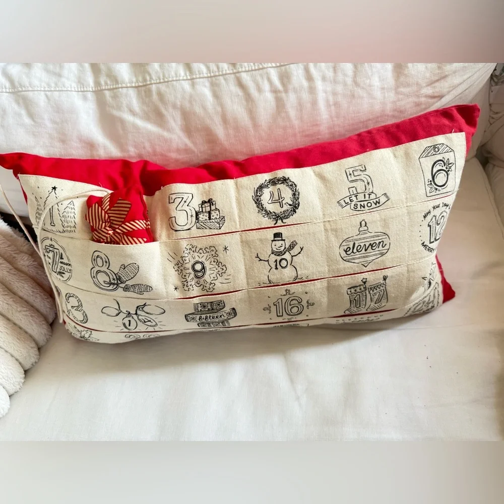 New Christmas advent large lumbar pillow